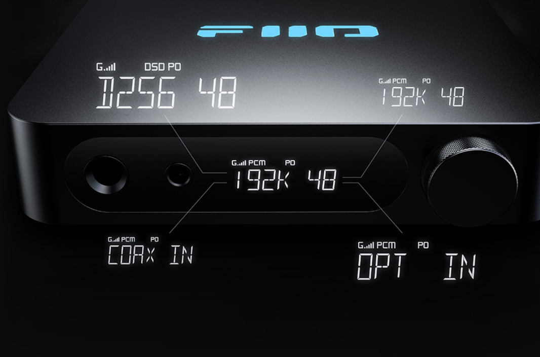 FiiO Dac FiiO K11 DAC bright white display