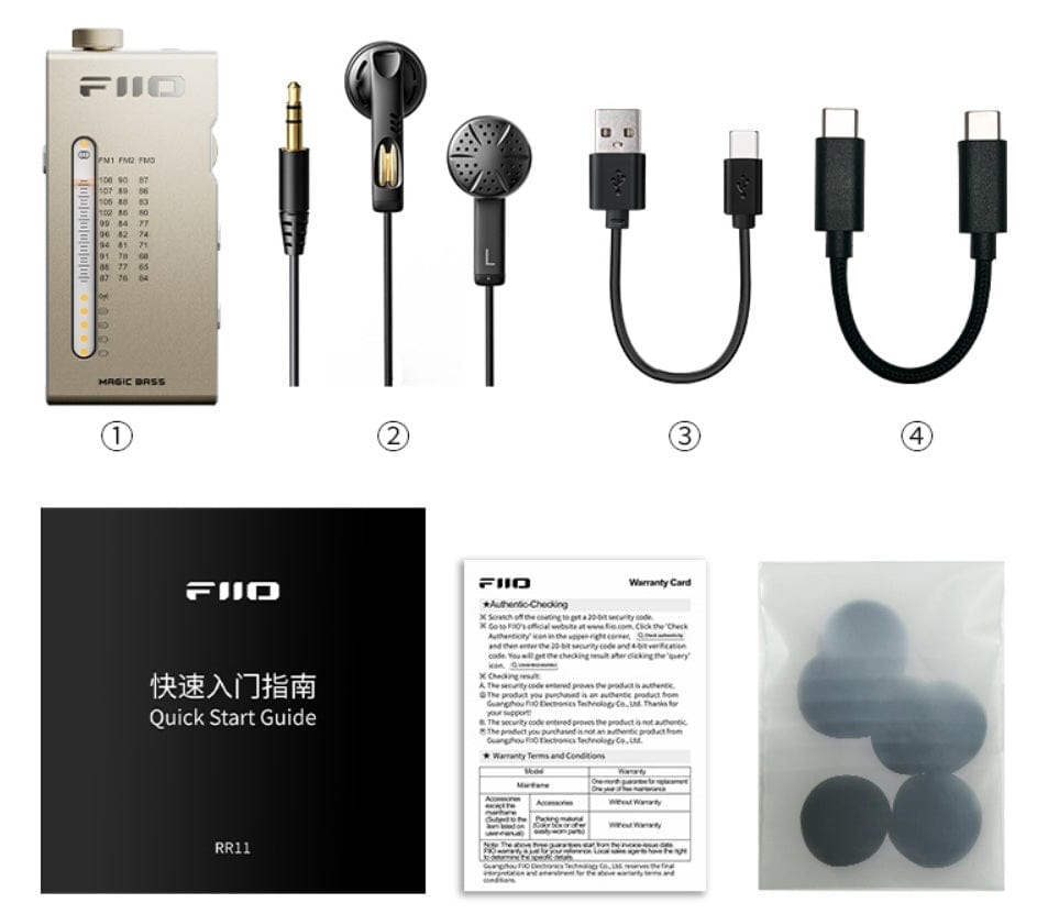 FiiO Retro FiiO RR11 Portable FM Radio