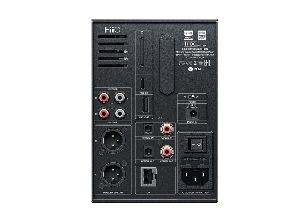 FiiO Dac FiiO R7 rear panel