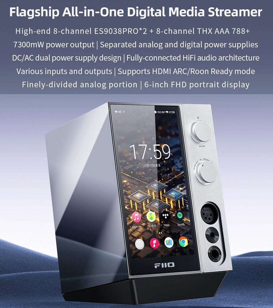 FiiO Dac FiiO R9 DAC, Music Streamer, THX Amp