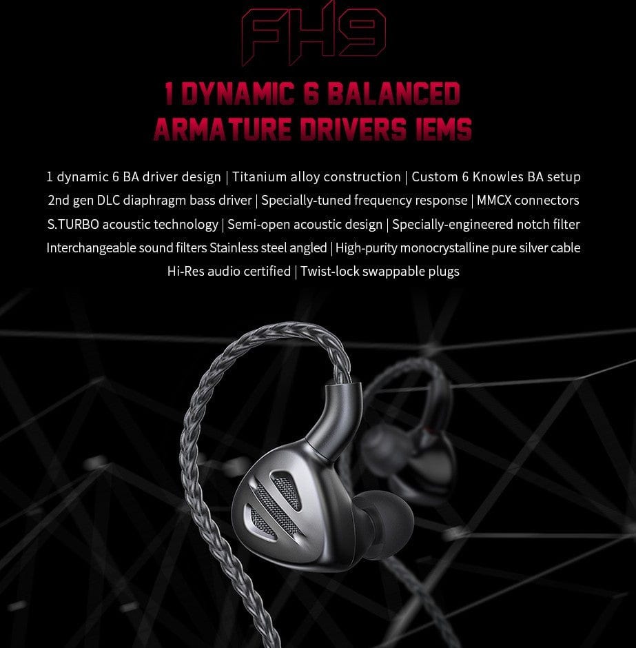 FiiO Earphones FiiO FH9 IEM