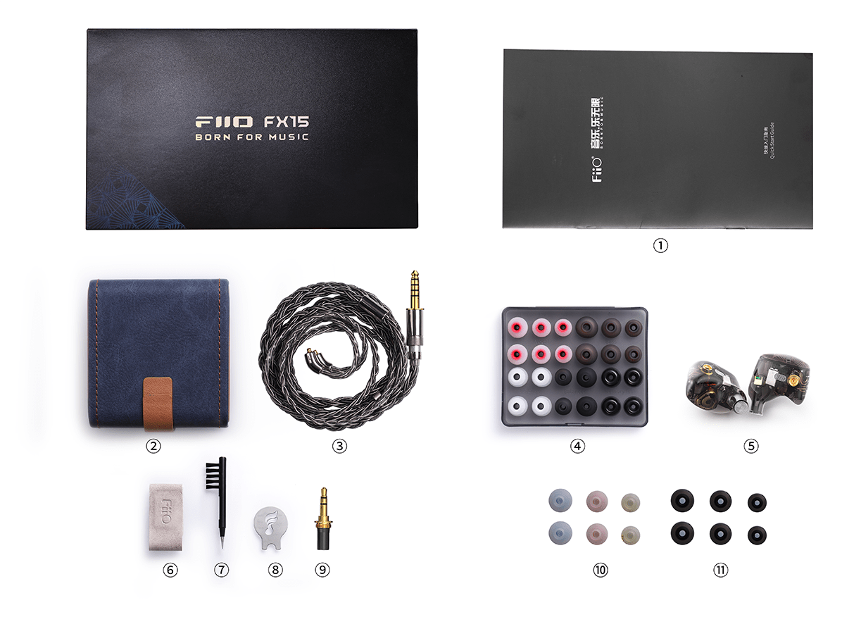 FiiO Earphones FiiO FX15 Tribrid IEM